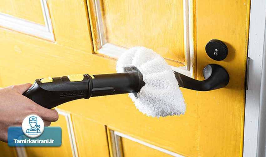 6. کاربرد بخارشو در تمیز کردن کلیدهای روشنایی و دستگیره ها
