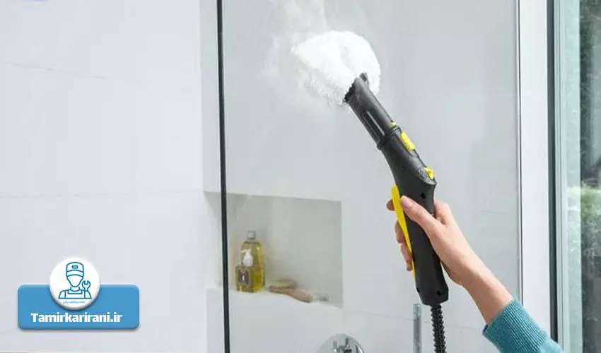 تمیز کردن شیشه با بخارشوی کارچر