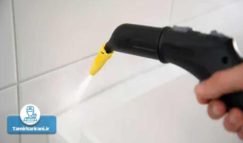 تمیز کردن درز کاشی با بخارشوی کارچر